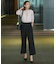 【WEB限定カラーあり・接触冷感・UVケア・速乾・洗える】BackSatinAmunzen バンドカラーブラウス