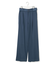 ウォームサテン ワイドストレートパンツ