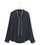 【新色追加】BackSatinAmunzen 配色ボウタイブラウス