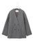 WoolRever ノーカラーショートコート