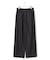 【洗える】ウールワッシャーツイル ワイドストレートパンツ