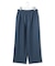 【洗える】ウールワッシャーツイル ワイドストレートパンツ