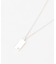 【SILVER925】メレダイヤモンド プレートネックレス