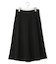 【洗える】 シルキーウールダブルフェイス ニットフレアスカート