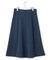 【洗える】 シルキーウールダブルフェイス ニットフレアスカート
