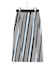 ランダムストライププリント ストレートスカート