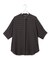 【新色追加・WEB限定カラーあり】BackSatinAmunzen 5分袖バンドカラーブラウス