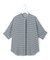 【新色追加・WEB限定カラーあり】BackSatinAmunzen 5分袖バンドカラーブラウス