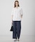 【CLASSY.掲載・新色追加・WEB限定カラーあり】FluidBackSatin ワイドパンツ