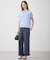 【CLASSY.掲載・新色追加・WEB限定カラーあり】FluidBackSatin ワイドパンツ
