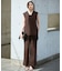 【CLASSY.掲載・新色追加・WEB限定カラーあり】FluidBackSatin ワイドパンツ