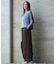 【CLASSY.掲載・新色追加・WEB限定カラーあり】FluidBackSatin ワイドパンツ