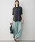 【CLASSY.掲載・新色追加・WEB限定カラーあり】FluidBackSatin ワイドパンツ