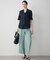 【CLASSY.掲載・新色追加・WEB限定カラーあり】FluidBackSatin ワイドパンツ