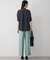 【CLASSY.掲載・新色追加・WEB限定カラーあり】FluidBackSatin ワイドパンツ