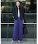 【CLASSY.掲載・新色追加・WEB限定カラーあり】FluidBackSatin ワイドパンツ
