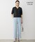 【CLASSY.掲載・新色追加・WEB限定カラーあり】FluidBackSatin ワイドパンツ