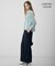 【CLASSY.掲載・新色追加・WEB限定カラーあり】FluidBackSatin ワイドパンツ