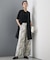 【CLASSY.掲載・新色追加・WEB限定カラーあり】FluidBackSatin ワイドパンツ