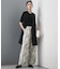 【CLASSY.掲載・新色追加・WEB限定カラーあり】FluidBackSatin ワイドパンツ