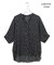 【新色追加・WEB限定】BackSatinAmunzen 5分袖キーネックブラウス