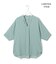 【新色追加・WEB限定】BackSatinAmunzen 5分袖キーネックブラウス