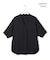 【新色追加・WEB限定】BackSatinAmunzen 5分袖キーネックブラウス