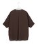 【新色追加・WEB限定カラーあり】BackSatinAmunzen 5分袖キーネックブラウス