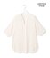 【新色追加・WEB限定】BackSatinAmunzen 5分袖キーネックブラウス