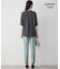 【新色追加・WEB限定】BackSatinAmunzen 5分袖キーネックブラウス