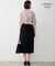 【新色追加・WEB限定】BackSatinAmunzen 5分袖キーネックブラウス