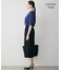 【新色追加・WEB限定】BackSatinAmunzen 5分袖キーネックブラウス