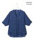 【新色追加・WEB限定カラーあり】BackSatinAmunzen 5分袖キーネックブラウス