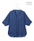 【新色追加・WEB限定カラーあり】BackSatinAmunzen 5分袖キーネックブラウス