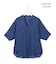 【新色追加・WEB限定カラーあり】BackSatinAmunzen 5分袖キーネックブラウス