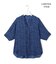 【新色追加・WEB限定】BackSatinAmunzen 5分袖キーネックブラウス