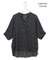 【新色追加・WEB限定カラーあり】BackSatinAmunzen 5分袖キーネックブラウス
