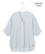 【新色追加・WEB限定】BackSatinAmunzen 5分袖キーネックブラウス