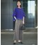【WEB限定カラーあり】 FluidBackSatin クロップドブラウス