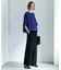 【WEB限定カラーあり】 FluidBackSatin クロップドブラウス