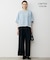 【WEB限定カラーあり】 FluidBackSatin クロップドブラウス
