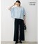 【WEB限定カラーあり】 FluidBackSatin クロップドブラウス