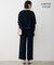 【WEB限定カラーあり】 FluidBackSatin クロップドブラウス