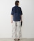 【WEB限定カラーあり】 FluidBackSatin バンドカラーシャツ
