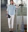 【WEB限定カラーあり】 FluidBackSatin バンドカラーシャツ