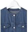 ナチュラルソフトデニム クロップドジャケット