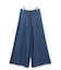 ナチュラルソフトデニム タックワイドパンツ
