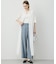 ワッシャーツイル ワイドストレートパンツ