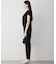 FluidBackSatin フレンチスリーブブラウス
