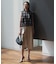 ハイツイストシアーチェック ノースリーブブラウス